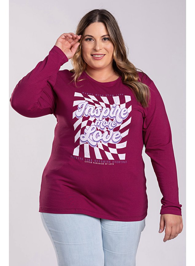 2883 2884 blusa feminina manga longa plus size visco estampada inspire more love 3