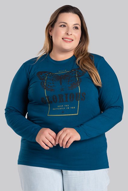 2897 2898 blusa feminina plus size com estampa borboleta viscolycra glorious 13 serena moda prime