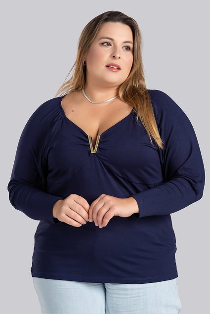 2849 2918 blusa feminina plus size em viscolycra decote v blusa de sair manga bufante 10