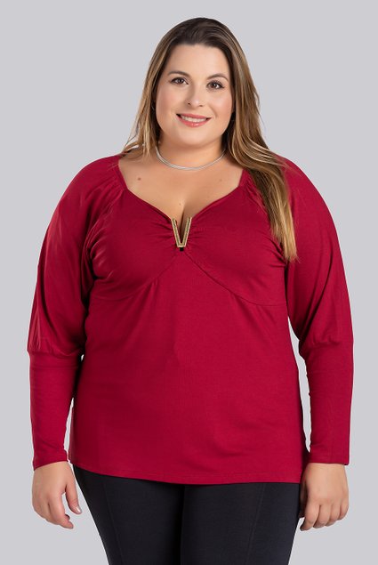 2849 2918 blusa feminina plus size em viscolycra decote v blusa de sair manga bufante 13