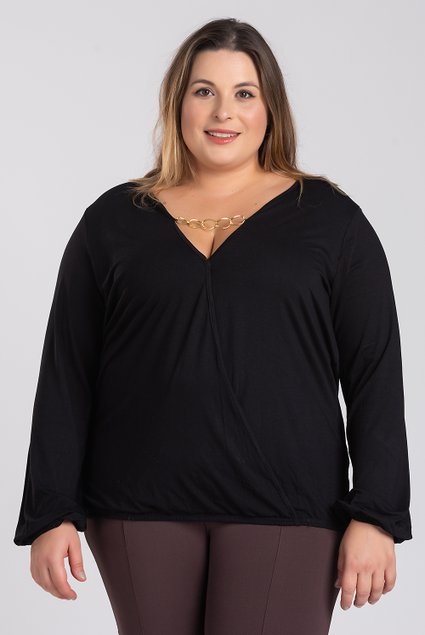 2850 blusa feminina plus size manga lonha viscolycra viscose corrente bordada blusa transpassada serena moda prime 12