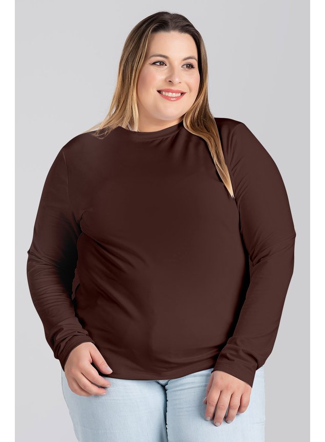 2903 2904 blusa feminina plus size termica segunda pele gola redonda gola careca peluciada 11
