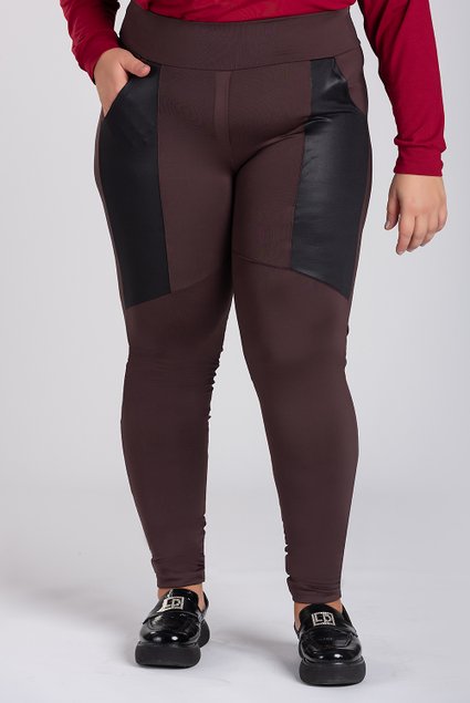 2865 calca feminina plus size montaria bolsos frente detalhe cirre serena