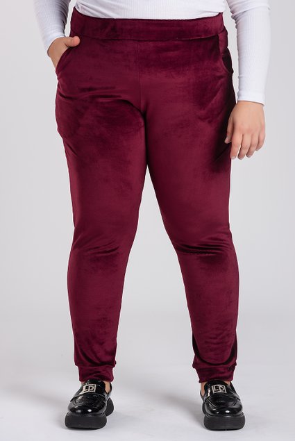 2923 2924 calca feminina plus size plush canelado bolsos na frente cos elastico serena 7