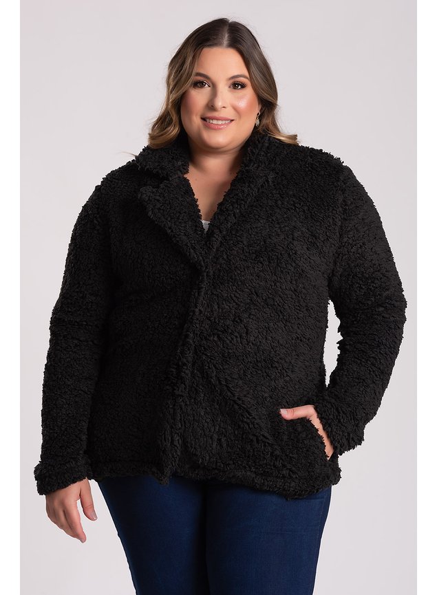 2858 2928 casaco feminino plus size de pelo teddy sherpa serena 6