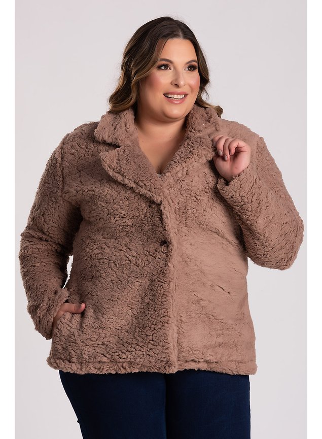 2858 2928 casaco feminino plus size de pelo teddy sherpa serena 12