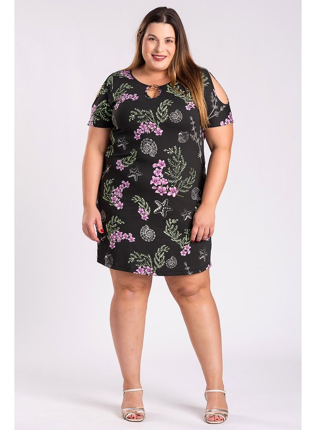 2601 2986 vestido malha visco estampado detalhe frente argola dourada ombros vazado serena moda prime 12