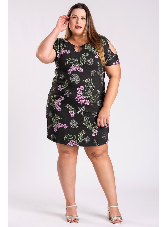 2601 2986 vestido malha visco estampado detalhe frente argola dourada ombros vazado serena moda prime 13