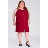 2817 vestido feminino plus size canelado aplique botoes fivela alcas serena 7