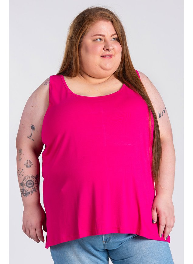 2684 regata feminina plus size lisa malha viscose c elastano serena 7