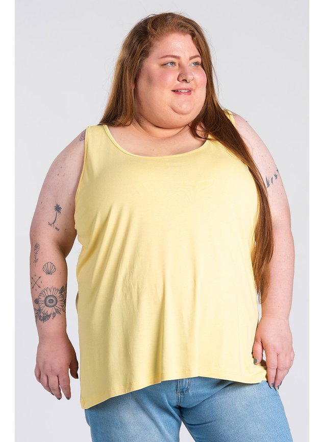 2684 regata feminina plus size lisa malha viscose c elastano serena 23