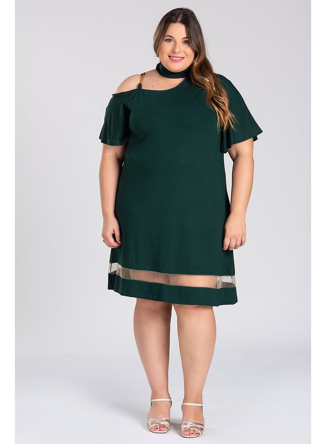 2967 vestido plus size malha visco detalhe decote fivela alca e barra em tule serena 5