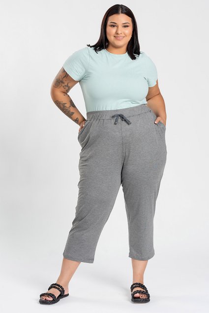 3003 calca capri ribana canelada plus size femina calca estilosa para o dia a dia conforto e levessa 5