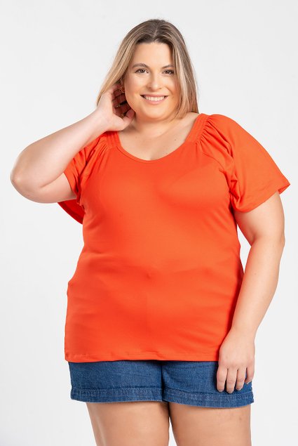 2966 blusa feminina plus size malha suedy detalhe ombros com elastico peca leve e confortavel peca para o dia a dia 11