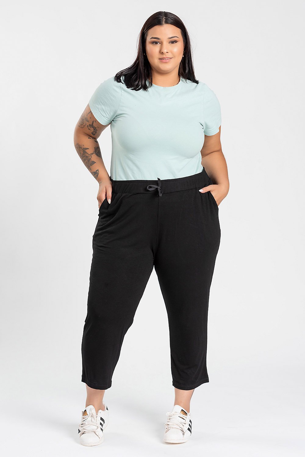 Calça fashion plus size feminina