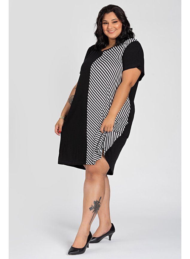 3002 vestido plus size vestido listrado vestido plus size listrada vistido viscolycra 10