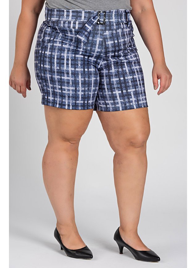 2936 short feminino plus size xadrez bermuda feminina plus size xadrex bermuda suplex short suplex xadrez 1