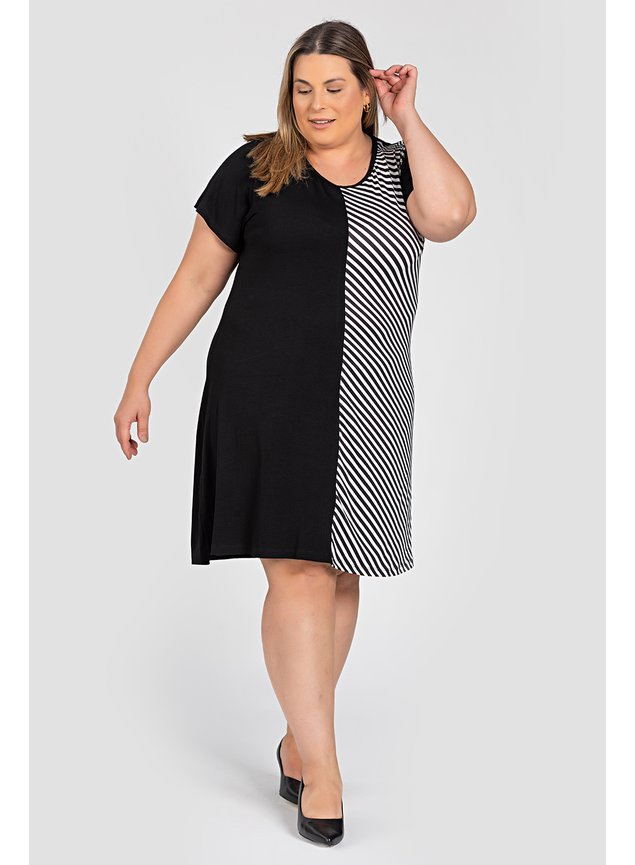2959 vestido plus size vestido listrado vestido plus size listrada vistido viscolycra 10
