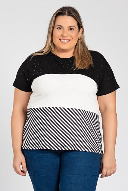 2958 blusa feminina plus size blusa plus size viscolycra blusa listrada blusa com strass 6