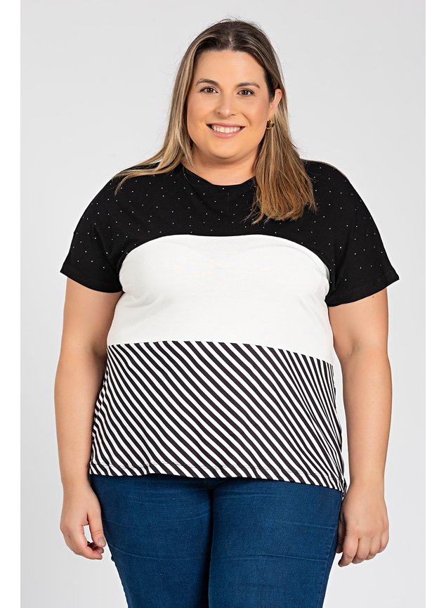 2958 blusa feminina plus size blusa plus size viscolycra blusa listrada blusa com strass 6