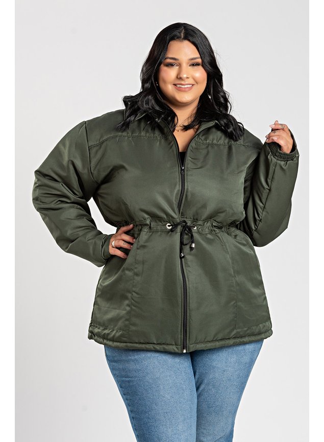 2845 parka feminina plus size com ziper microfibra jaqueta feminina plus size microfibra park feminina plus size microfibra 6