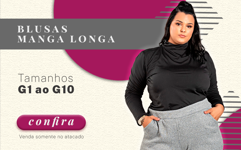 blusas feminina manga longa plus size no atacado serena confeccoes