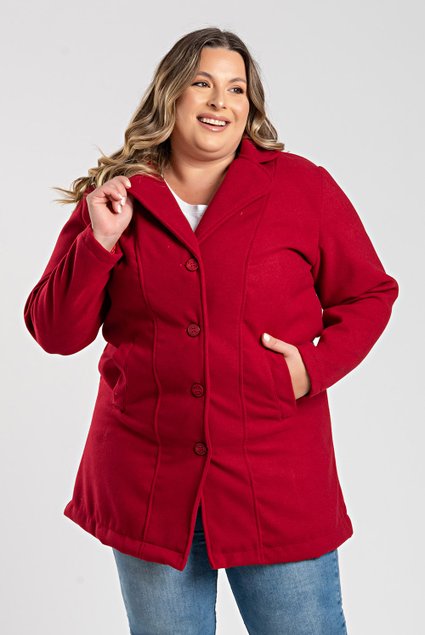 1768 casaco feminino plus size em la batida casaco plussize la batida sobretudo feminino plus size la batida sobre tudo femini 3