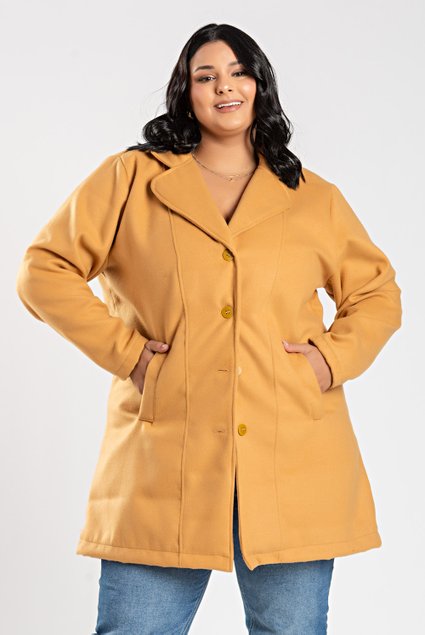 Jaqueta Feminina Parka De La Batida Casaco Forrado Jaqueta