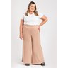 Calça Feminina Plus Size Pantalona Moletinho de Viscose c/ Elastano - Serena