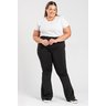 3062 calca flare feminina plus size calca com botao flare microfibra plussize calca microfibra suplex plus size feminina calca