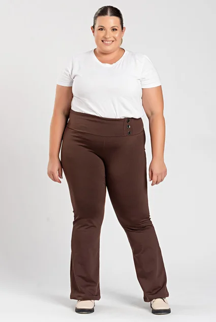 3062 calca flare feminina plus size calca com botao flare microfibra plussize calca microfibra suplex plus size feminina calca 3