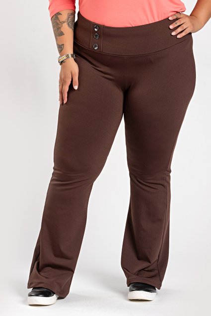 3076 calca suplex plus size feminina calca microfibra plussize feminina calca flare plus size feminina com botao 2