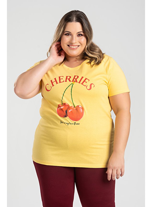 3026 blusa feminina plus size chrerries blusa cereja plus size 8