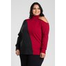 3087 blusa feminina plus size ribana canela bordo 2