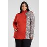 3088 blusa feminina plus size detalhe animal ferrugem 5