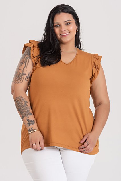 3147 blusa viscose blusa com babado gola v blusa feminina plus size verao 2024 2025 9