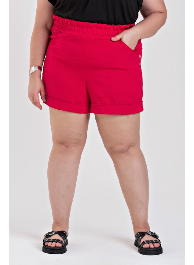 3115 bermuda alfaiataria bermuda com detalhe de botao na lateral bermuda plus size feminina verao 2024 2025 4
