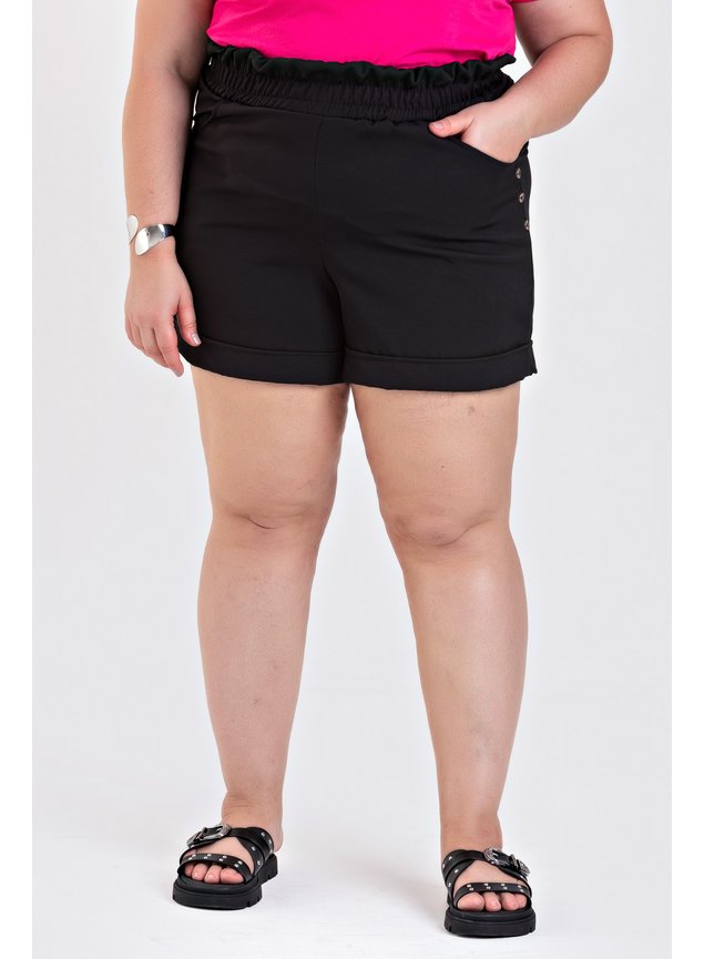 3115 bermuda alfaiataria bermuda com detalhe de botao na lateral bermuda plus size feminina verao 2024 2025 8