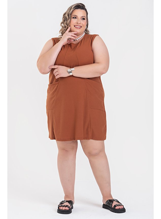 3119 vestido malha marrocos vestido plus size vestido sem manga vestido com bolso vestido verao 2024 2025 13