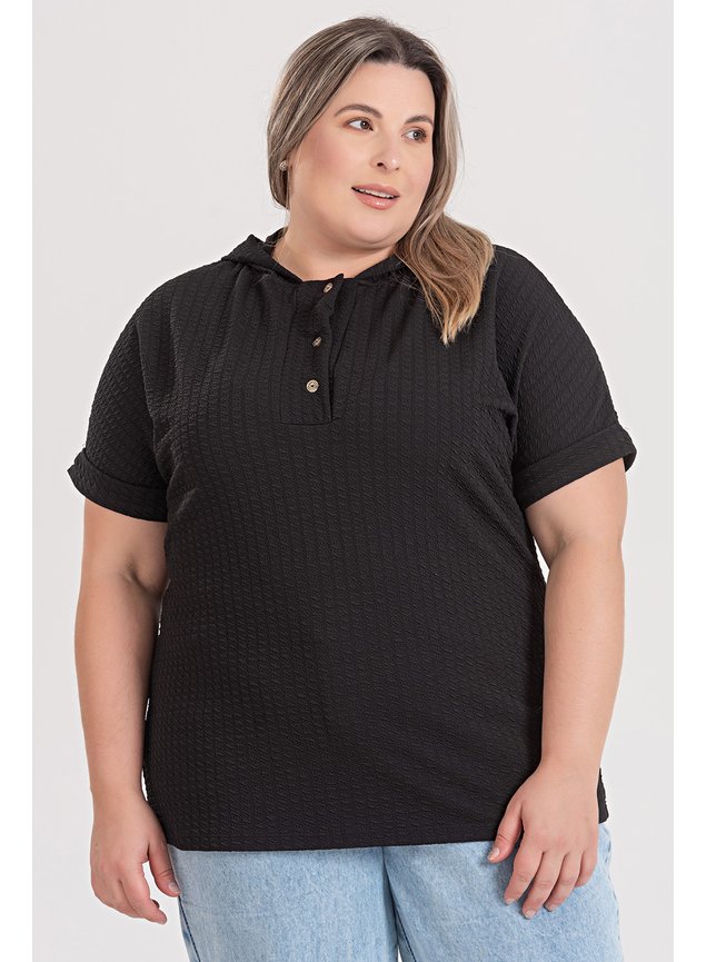 3104 blusa malha bubble blusa com detalhe de botao blusa com capuz blusa verao 2024 2025 2
