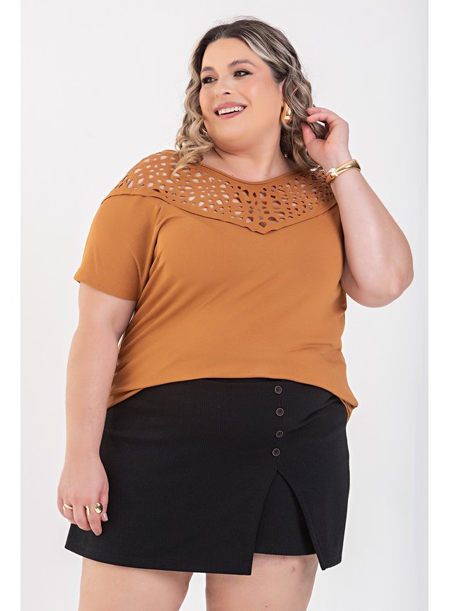 3102 blusa manga curta viscose e elastano verao 2024 2025 plus size 13