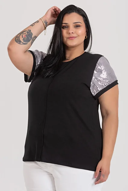 3148 blusa de visco blusa com manga de paite blusa gola redonda manga curta blusa verao 2024 2025 blusa plus size 13