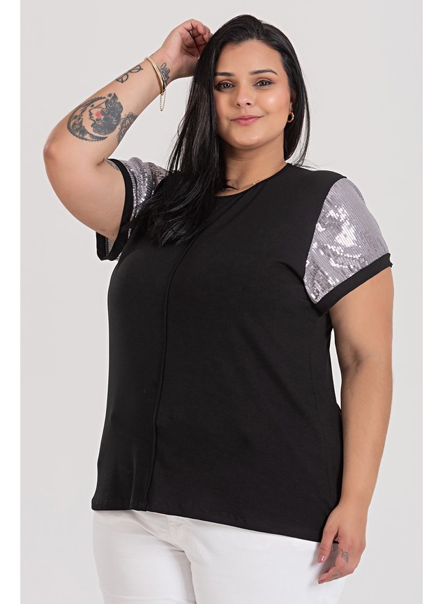 3148 blusa de visco blusa com manga de paite blusa gola redonda manga curta blusa verao 2024 2025 blusa plus size 13