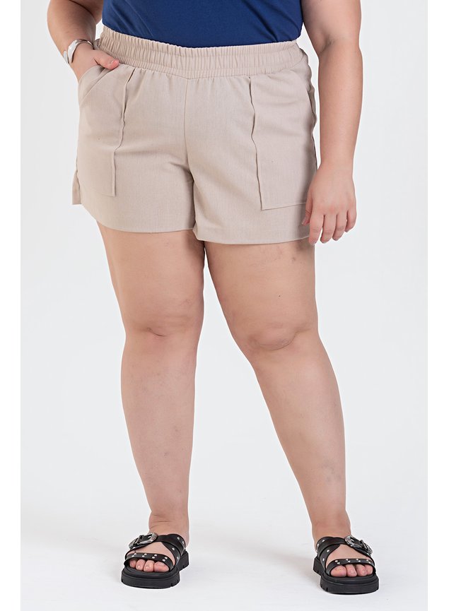3116 short d eco linho shorts feminino shorts plus size shorts verao 2024 2025 15