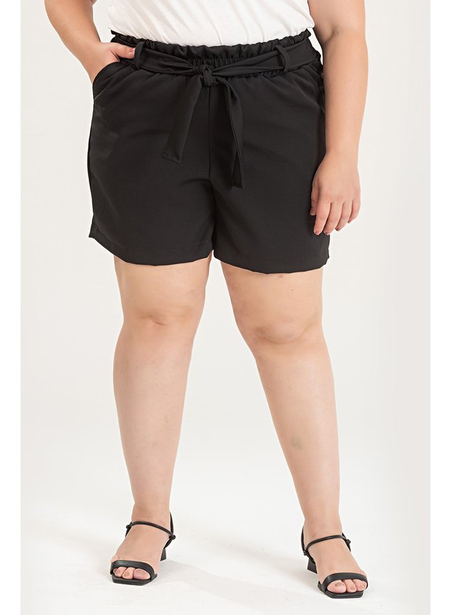 3114 bermuda de alfaiataria bermuda feminina plus size bermuda com amarracao na frente verao 2024 2025 7