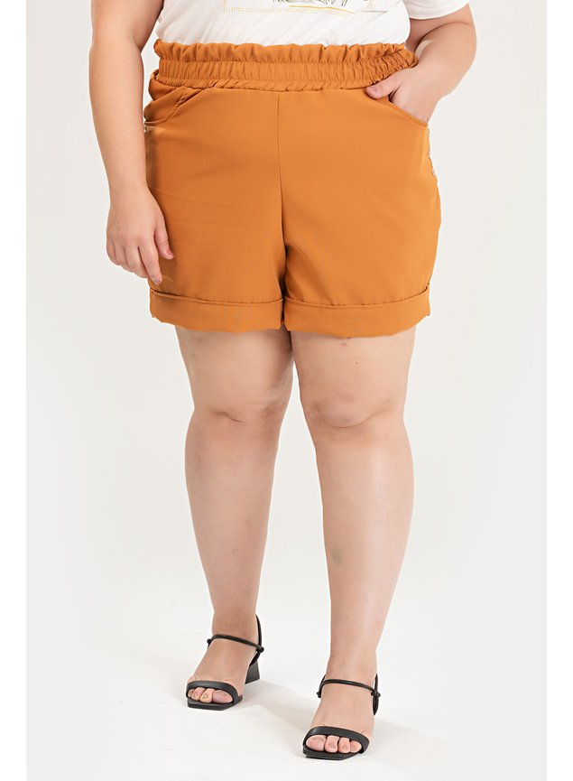 3115 bermuda alfaiataria bermuda com detalhe de botao na lateral bermuda plus size feminina verao 2024 2025 4
