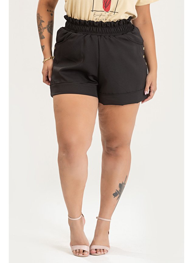 3132 bermuda alfaiataria bermuda com detalhe de botao na lateral bermuda plus size feminina verao 2024 2025 19