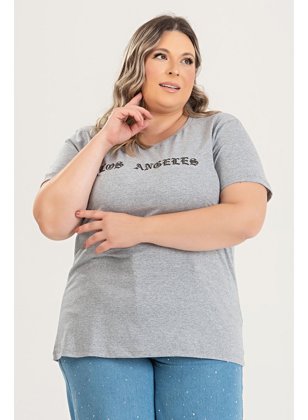 3156 t shirt de algodao verao 2025 plus size estampada los angeles 6