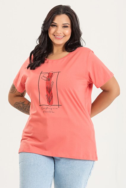 3161 t shirt de algodao verao 2025 plus size estampada everting 11