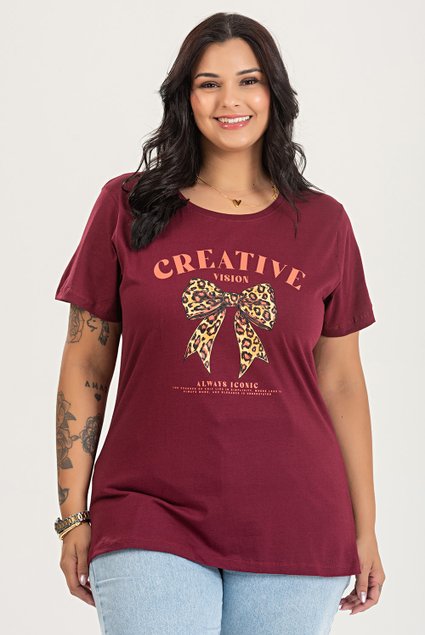 3159 t shirt de algodao verao 2025 plus size estampada creative